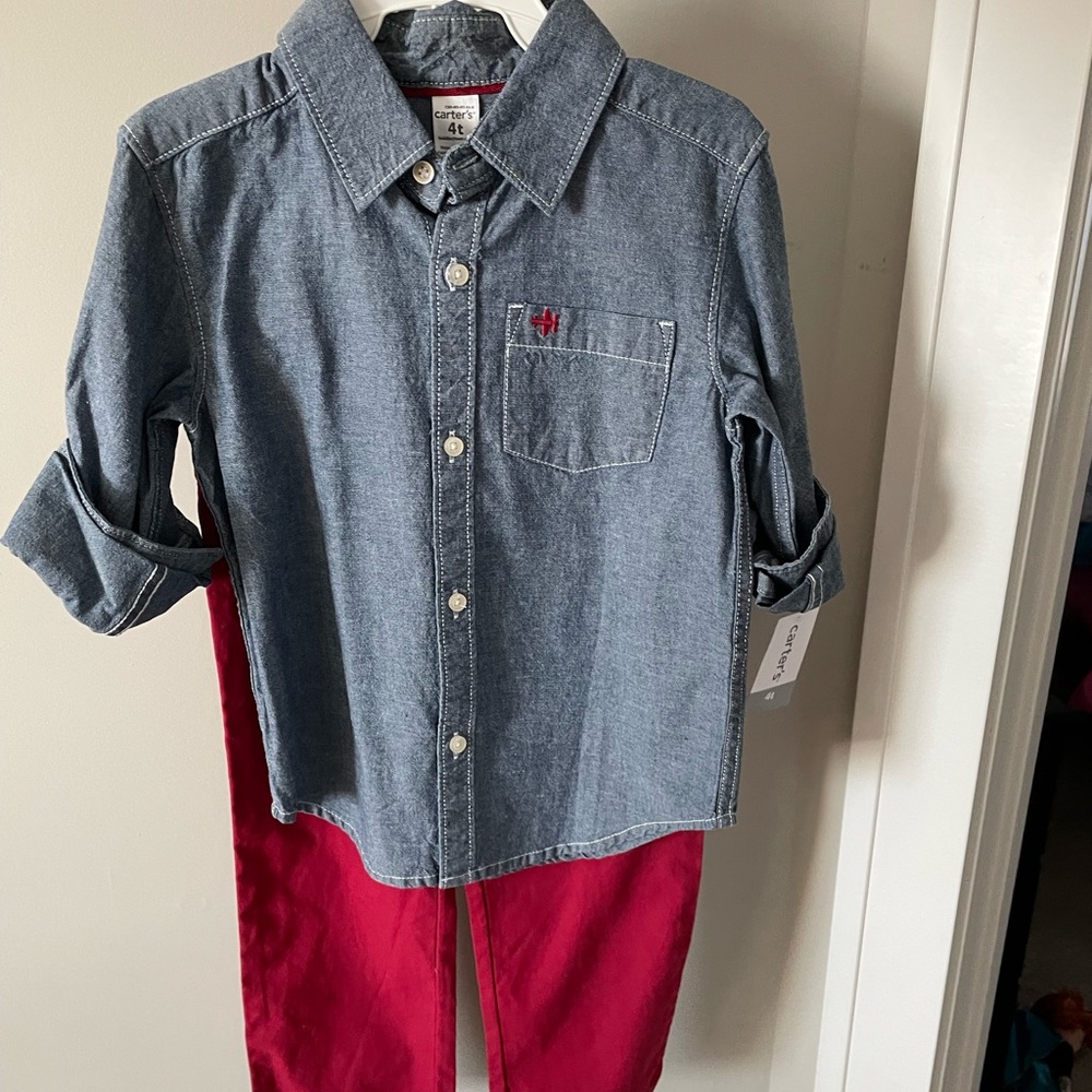 Brand New w/ Tags - Carters 4T - Boys Outfit